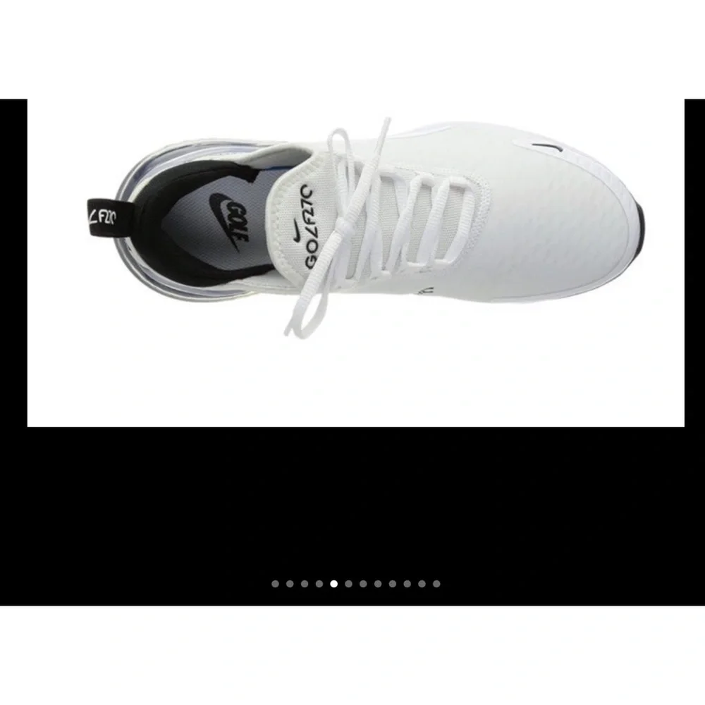 NEW NIKE Air MAX 270 G, Unisex Adult Golf Shoe 11.5 White - Picture 4 of 9